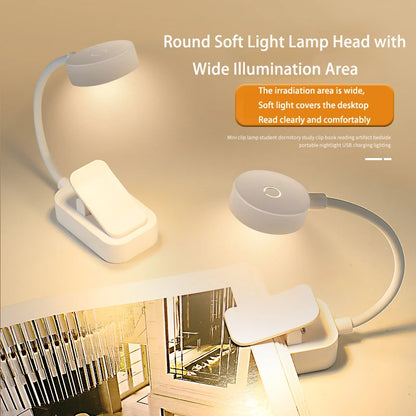 ReadingGlow 360° Clip Light – Compact, Adjustable & Eye-Friendly